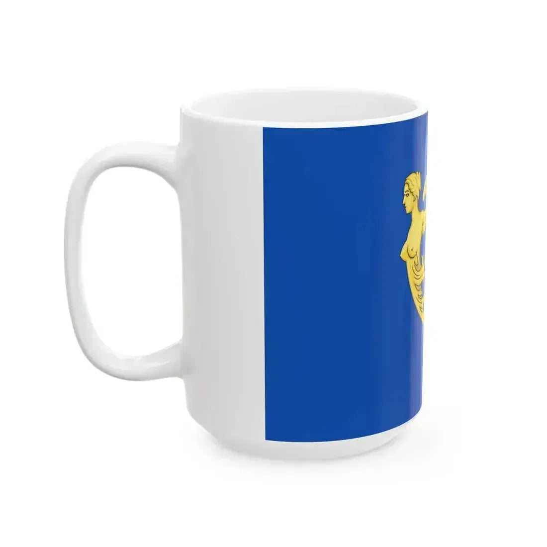 Arms of Ireland banner Historical (Ireland) White Coffee Mug - Go Mug Yourself