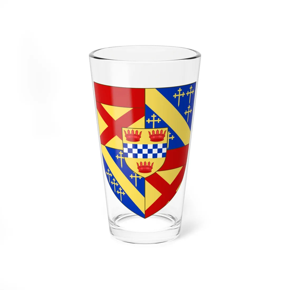 Arms of Isabella of Mar (Scotland) (Coat of Arms) Pint Glass 16oz 16oz - Go Mug Yourself