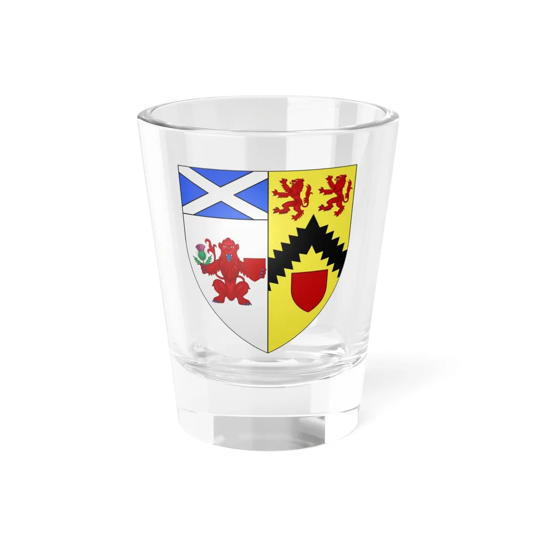 Arms of James Balfour Paul (Scotland) (Coat of Arms) Shot Glass 1.5oz 1.5oz - Go Mug Yourself