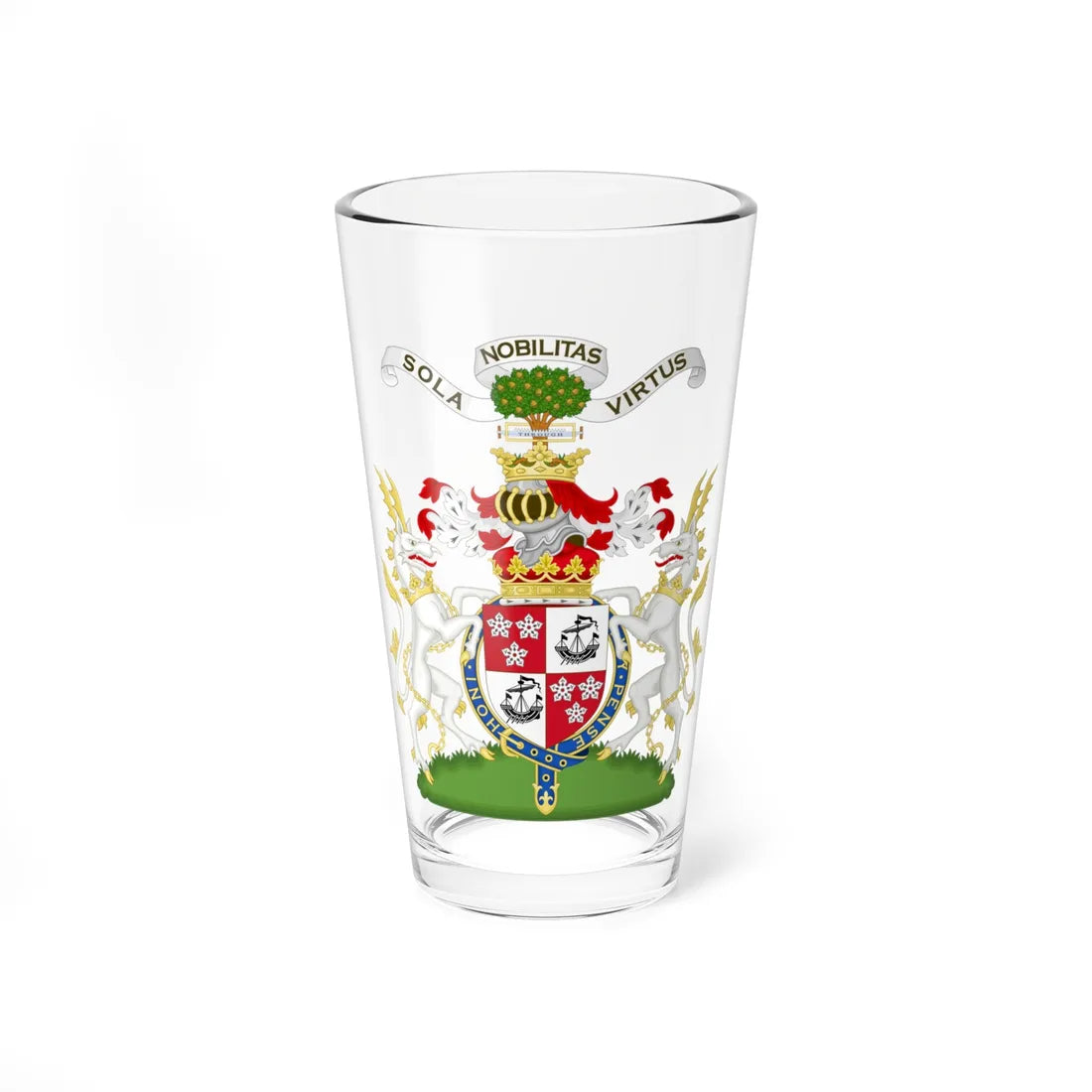 Arms of James Hamilton 5th Duke of Abercorn (Scotland) (Coat of Arms) Pint Glass 16oz 16oz - Go Mug Yourself