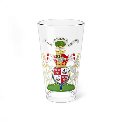 Arms of James Hamilton 5th Duke of Abercorn (Scotland) (Coat of Arms) Pint Glass 16oz 16oz - Go Mug Yourself