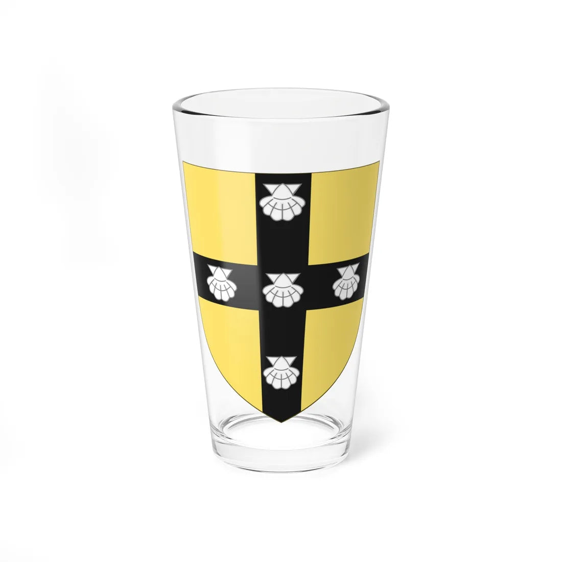 Arms of John III of Grailly (Spain) (Coat of Arms) Pint Glass 16oz 16oz - Go Mug Yourself