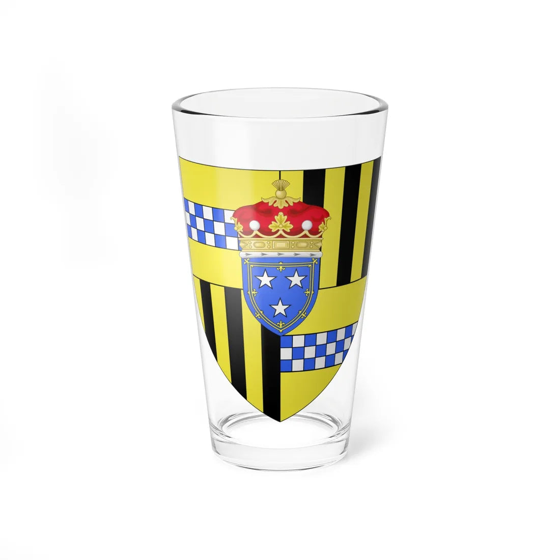 Arms of John Murray 1st Duke of Atholl (Scotland) (Coat of Arms) Pint Glass 16oz 16oz - Go Mug Yourself