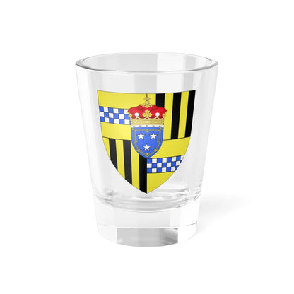 Arms of John Murray 1st Duke of Atholl (Scotland) (Coat of Arms) Shot Glass 1.5oz 1.5oz - Go Mug Yourself