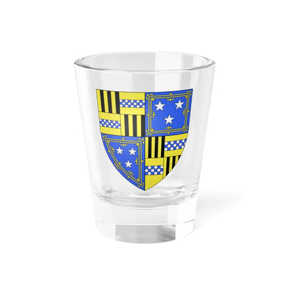 Arms of John Murray 1st Earl of Atholl (Scotland) (Coat of Arms) Shot Glass 1.5oz 1.5oz - Go Mug Yourself