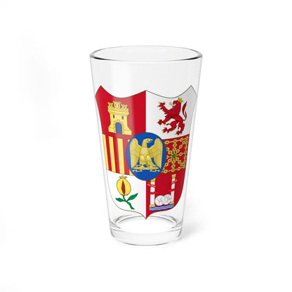 Arms of Joseph Bonaparte as King of Spain (Spain) (Coat of Arms) Pint Glass 16oz 16oz - Go Mug Yourself