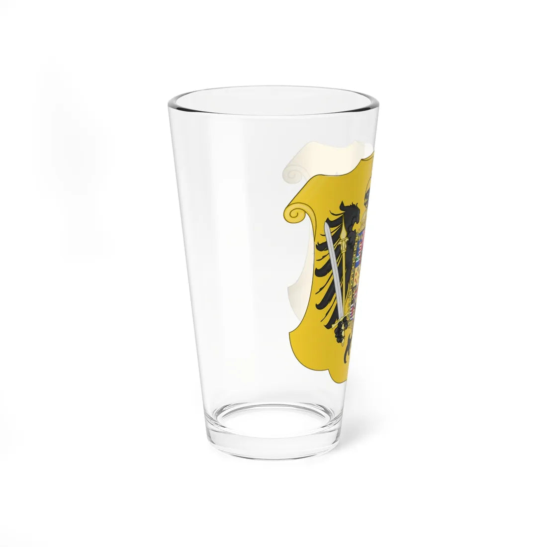 Arms of Joseph II Holy Roman Emperor-Or shield variant (Austria) (Coat of Arms) Pint Glass 16oz - Go Mug Yourself