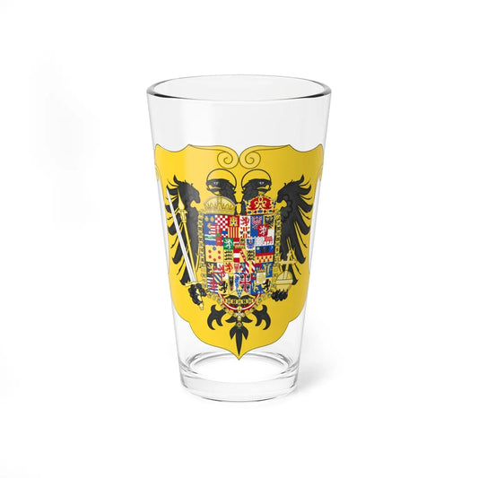 Arms of Joseph II Holy Roman Emperor-Or shield variant (Spain) (Coat of Arms) Pint Glass 16oz 16oz - Go Mug Yourself