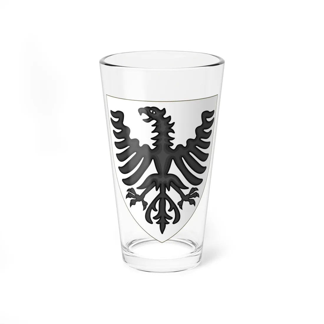 Arms of King Manfred of Sicily (Spain) (Coat of Arms) Pint Glass 16oz 16oz - Go Mug Yourself