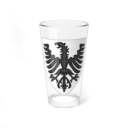 Arms of King Manfred of Sicily (Spain) (Coat of Arms) Pint Glass 16oz 16oz - Go Mug Yourself
