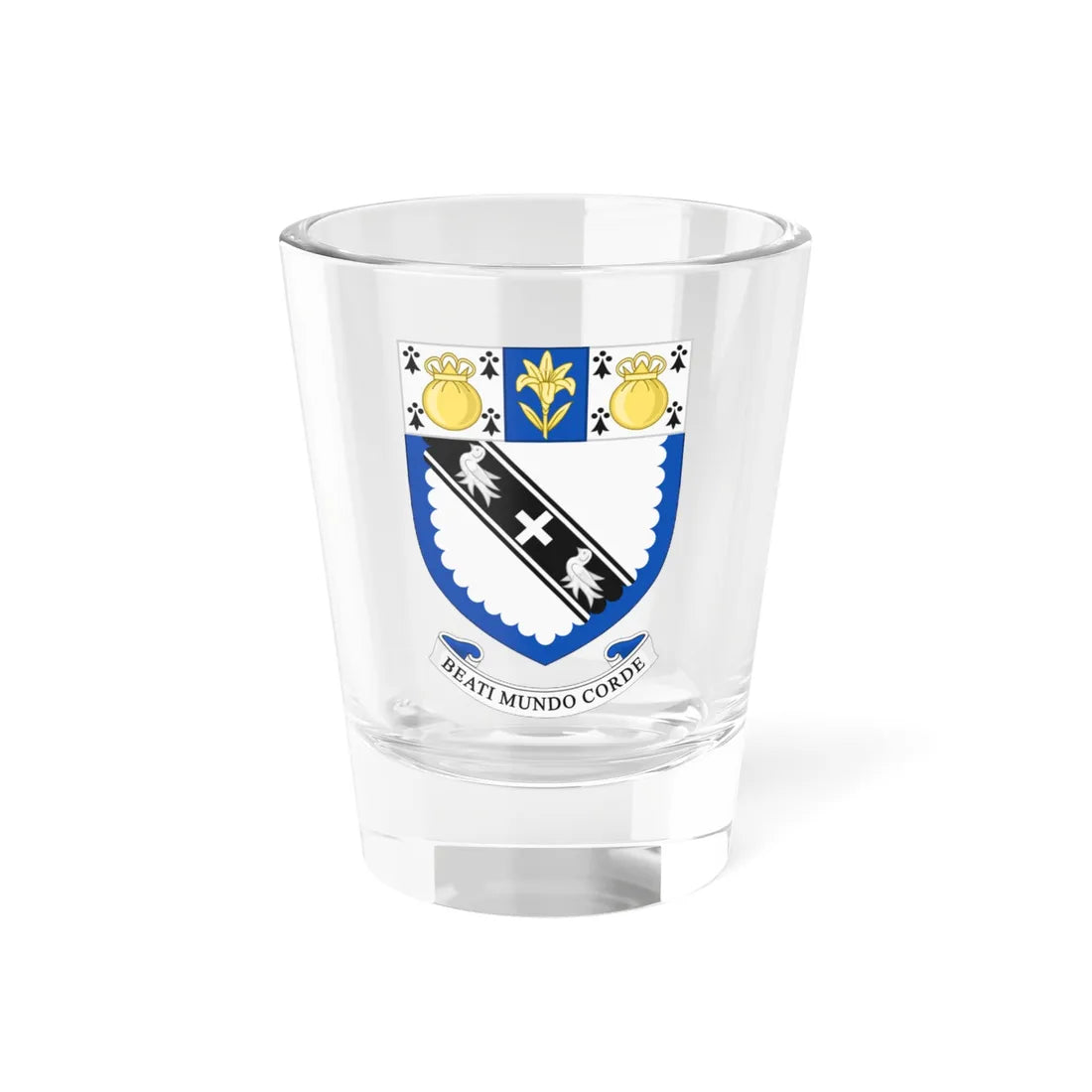 Arms of Lancing College (United Kingdom) (Coat of Arms) Shot Glass 1.5oz 1.5oz - Go Mug Yourself