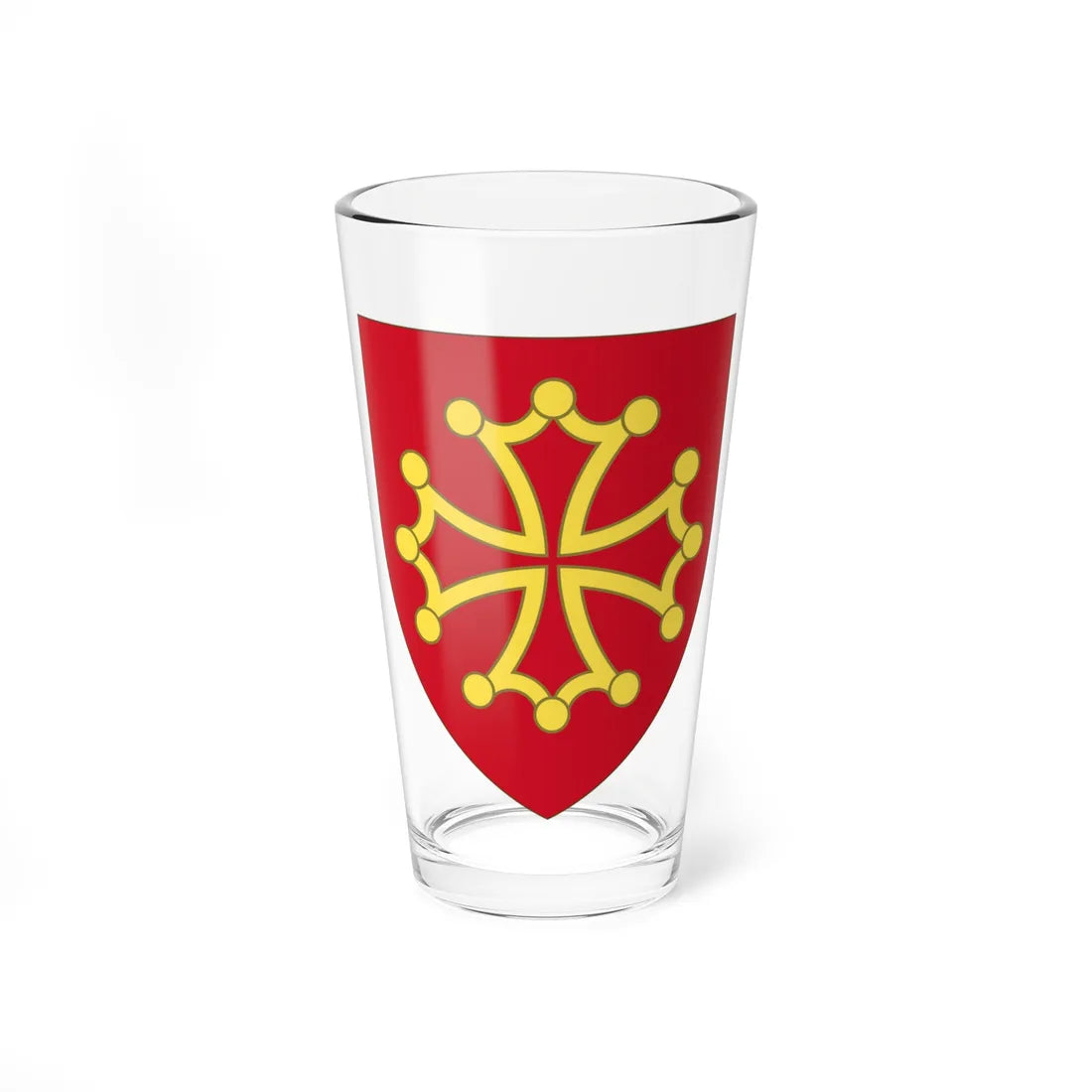 Arms of Languedoc (Spain) (Coat of Arms) Pint Glass 16oz 16oz - Go Mug Yourself