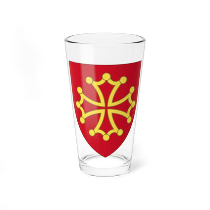 Arms of Languedoc (Spain) (Coat of Arms) Pint Glass 16oz 16oz - Go Mug Yourself