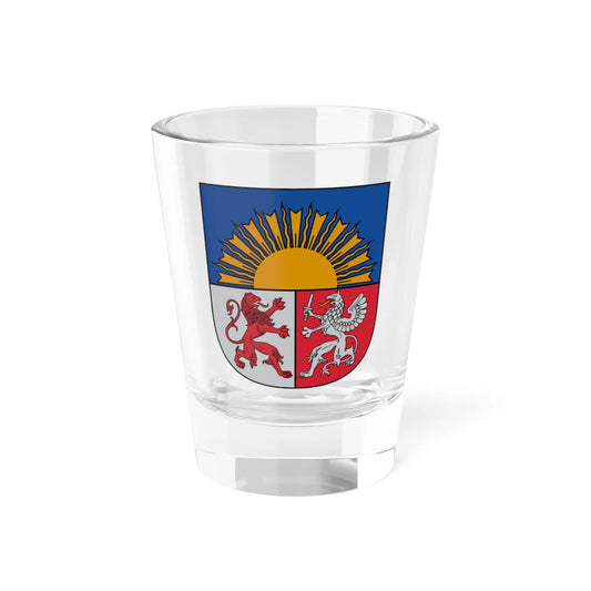 Arms of Latvia (Latvia) (Coat of Arms) Shot Glass 1.5oz 1.5oz - Go Mug Yourself