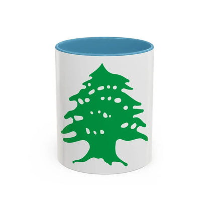 Arms of Lebanon - Accent Coffee Mug 11oz Light Blue - Go Mug Yourself