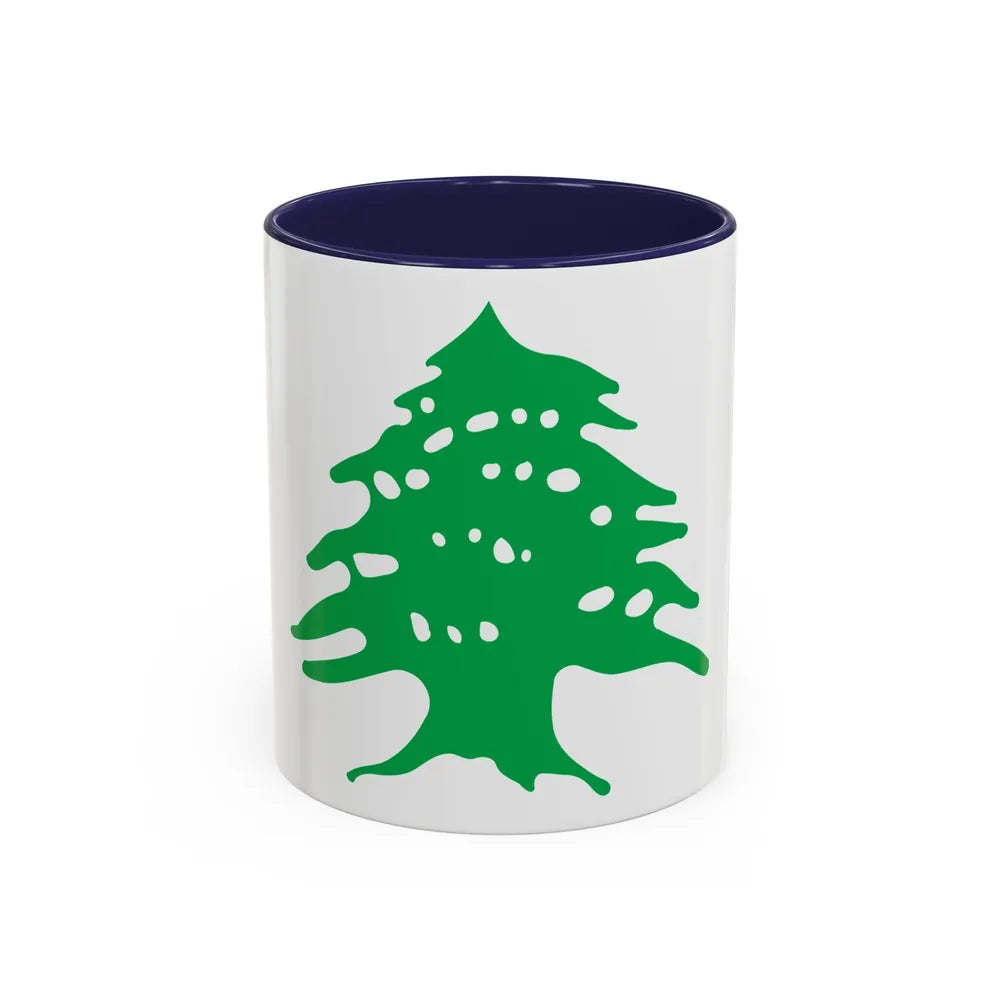 Arms of Lebanon - Accent Coffee Mug-11oz-Navy-Go Mug Yourself