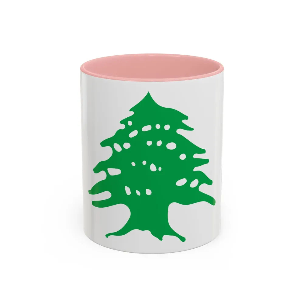 Arms of Lebanon - Accent Coffee Mug-11oz-Pink-Go Mug Yourself