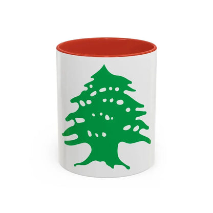 Arms of Lebanon - Accent Coffee Mug 11oz Red - Go Mug Yourself