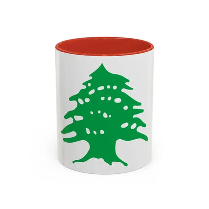 Arms of Lebanon - Accent Coffee Mug 11oz Red - Go Mug Yourself