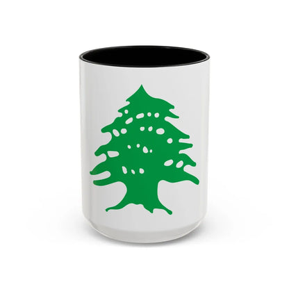 Arms of Lebanon - Accent Coffee Mug-15oz-Black-Go Mug Yourself