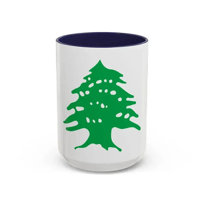 Arms of Lebanon - Accent Coffee Mug 15oz Navy - Go Mug Yourself