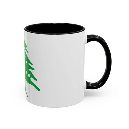 Arms of Lebanon - Accent Coffee Mug-Go Mug Yourself