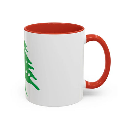 Arms of Lebanon - Accent Coffee Mug-Go Mug Yourself