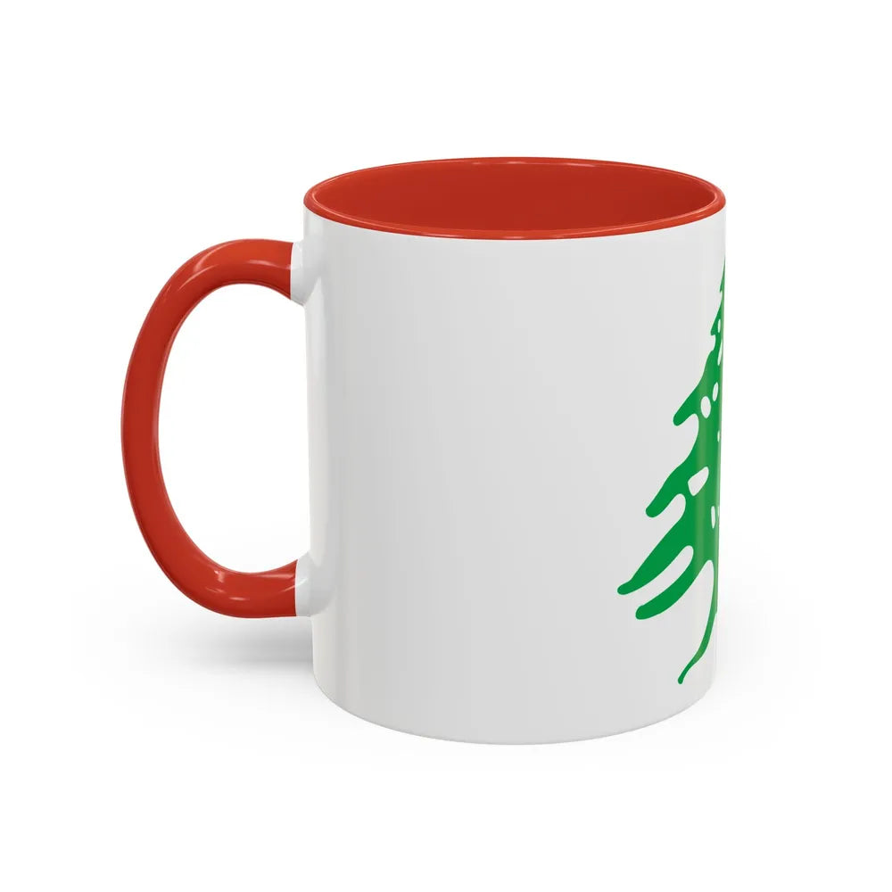 Arms of Lebanon - Accent Coffee Mug-Go Mug Yourself