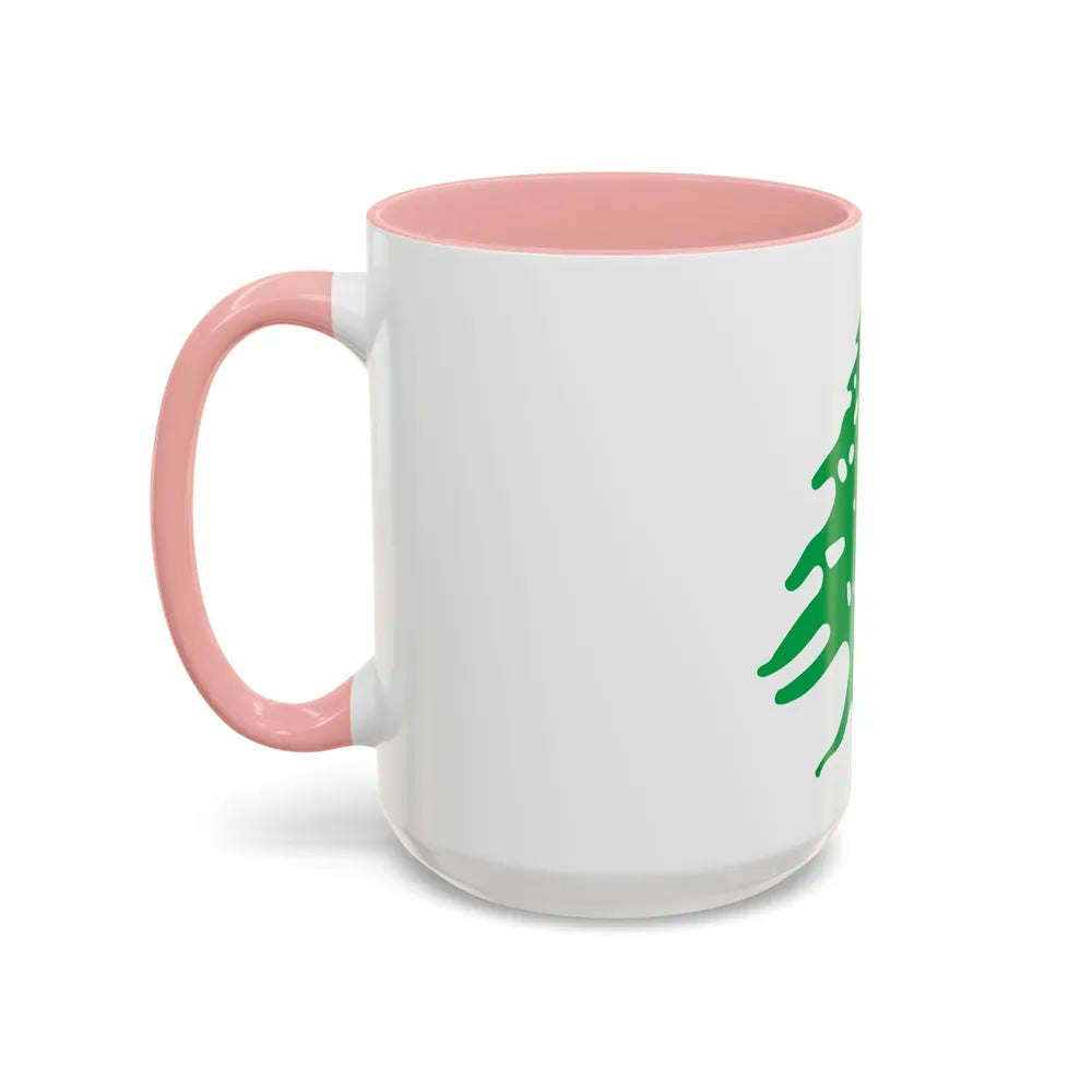 Arms of Lebanon - Accent Coffee Mug-Go Mug Yourself