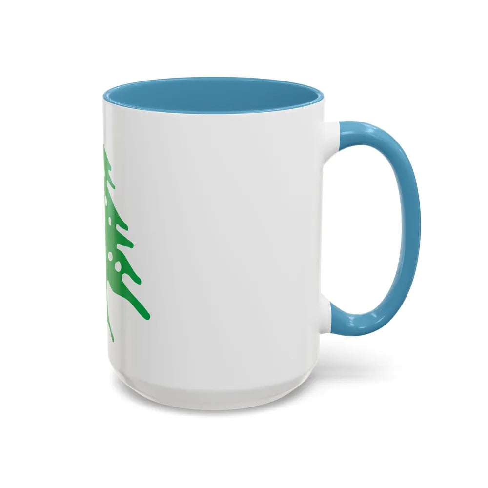 Arms of Lebanon - Accent Coffee Mug-Go Mug Yourself