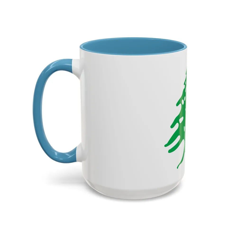 Arms of Lebanon - Accent Coffee Mug-Go Mug Yourself