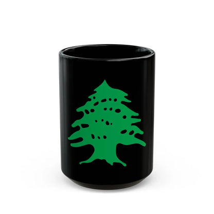 Arms of Lebanon - Black Coffee Mug-15oz-Go Mug Yourself