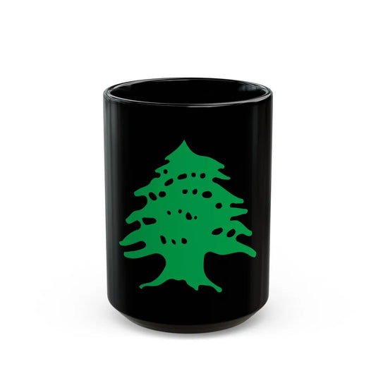 Arms of Lebanon - Black Coffee Mug-15oz-Go Mug Yourself