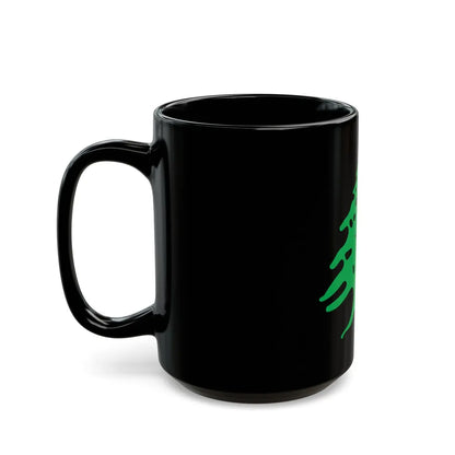 Arms of Lebanon - Black Coffee Mug-Go Mug Yourself