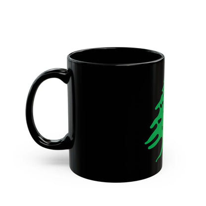 Arms of Lebanon - Black Coffee Mug-Go Mug Yourself