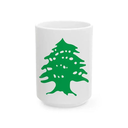 Arms of Lebanon - White Coffee Mug 15oz - Go Mug Yourself