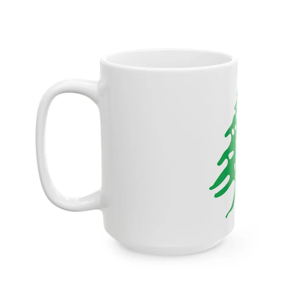 Arms of Lebanon - White Coffee Mug-Go Mug Yourself