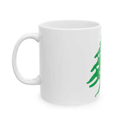 Arms of Lebanon - White Coffee Mug-Go Mug Yourself