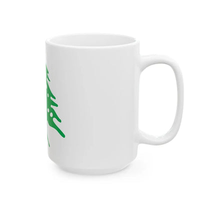 Arms of Lebanon - White Coffee Mug-Go Mug Yourself