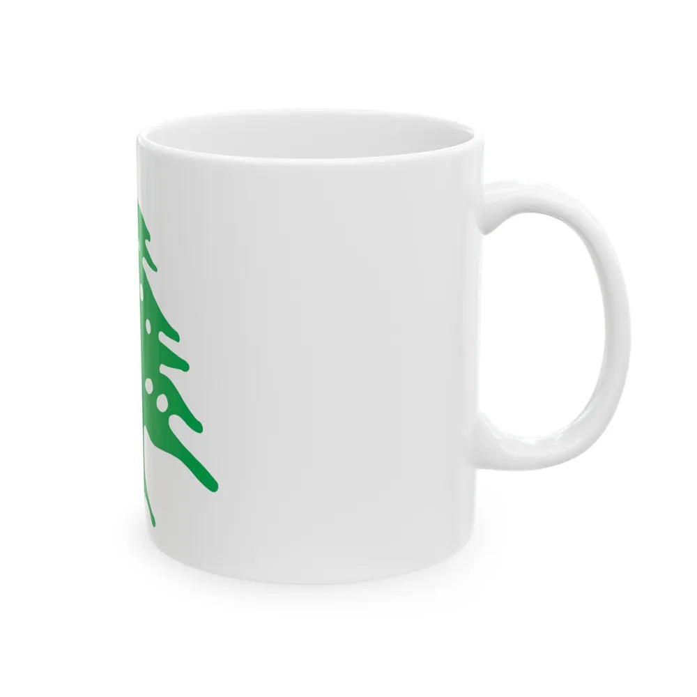 Arms of Lebanon - White Coffee Mug-Go Mug Yourself