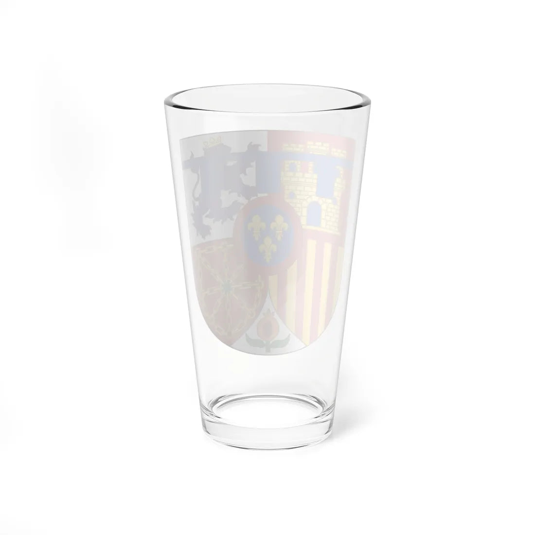Arms of Leonor Princess of Asturias (Spain) (Coat of Arms) Pint Glass 16oz - Go Mug Yourself