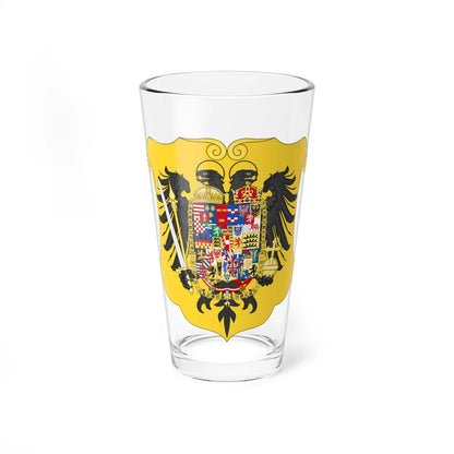 Arms of Leopold II and Francis II Holy Roman Emperors-Or shield variant (Spain) (Coat of Arms) Pint Glass 16oz 16oz - Go Mug Yourself