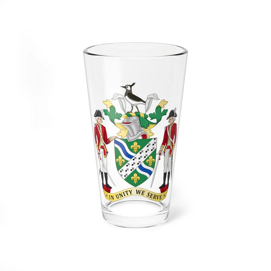 Arms of Lincolnshire County Council (England) (Coat of Arms) Pint Glass 16oz 16oz - Go Mug Yourself