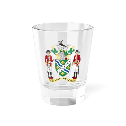 Arms of Lincolnshire County Council (England) (Coat of Arms) Shot Glass 1.5oz 1.5oz - Go Mug Yourself