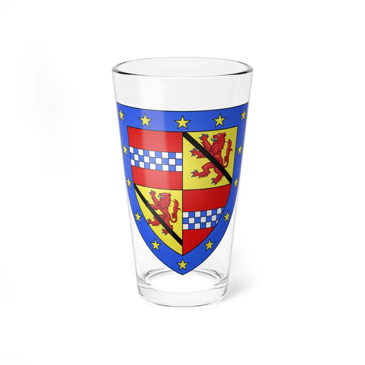 Arms of Lindsay Earl of Balcarres (Scotland) (Coat of Arms) Pint Glass 16oz 16oz - Go Mug Yourself