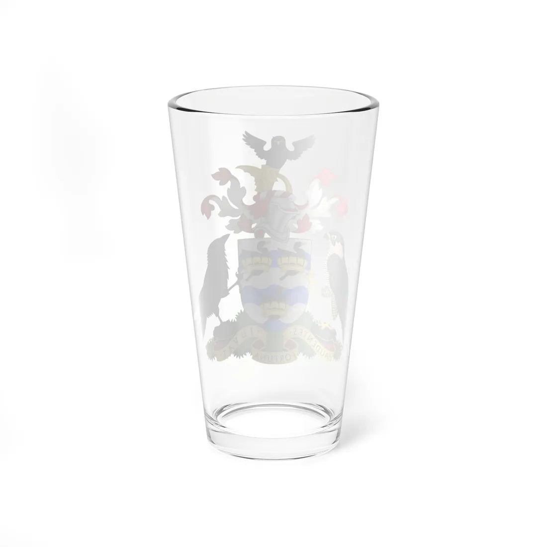 Arms of Liverpool John Moores University (United Kingdom) (Coat of Arms) Pint Glass 16oz - Go Mug Yourself