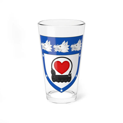 Arms of Lockhart of Carnwath (Scotland) (Coat of Arms) Pint Glass 16oz 16oz - Go Mug Yourself