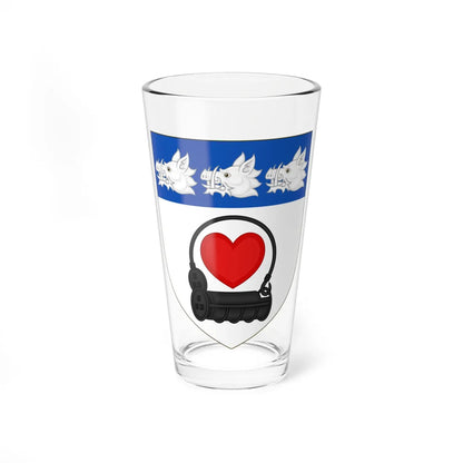 Arms of Lockhart of the Lee (Scotland) (Coat of Arms) Pint Glass 16oz 16oz - Go Mug Yourself