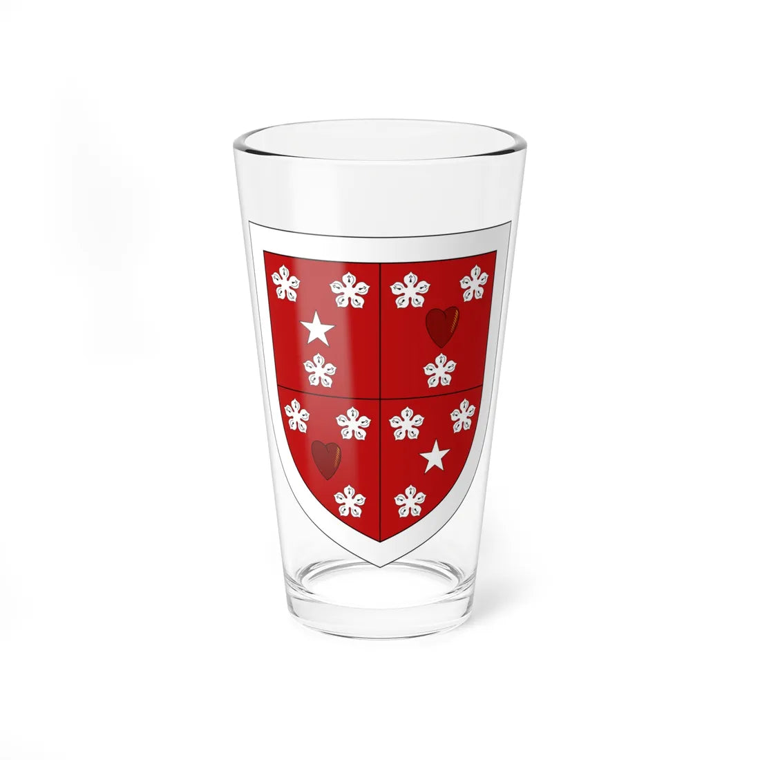 Arms of Lord Belhaven  Stenton (Scotland) (Coat of Arms) Pint Glass 16oz 16oz - Go Mug Yourself