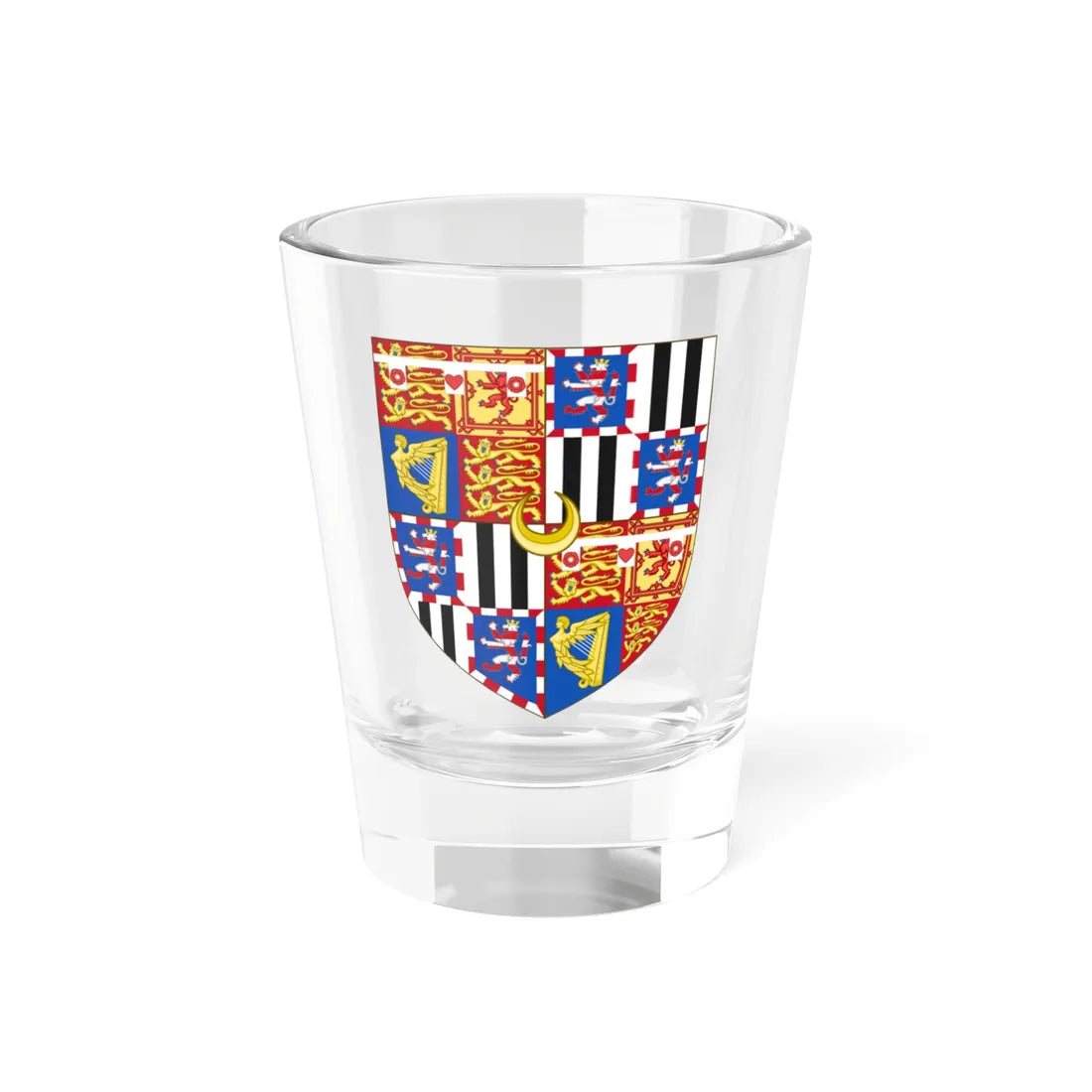 Arms of Lord Leopold Mountbatten (Spain) (Coat of Arms) Shot Glass 1.5oz 1.5oz - Go Mug Yourself